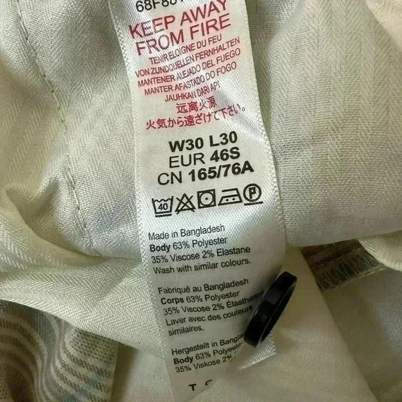 Topman strech straight legged pants Sz 30 NWT - Picture 5 of 5